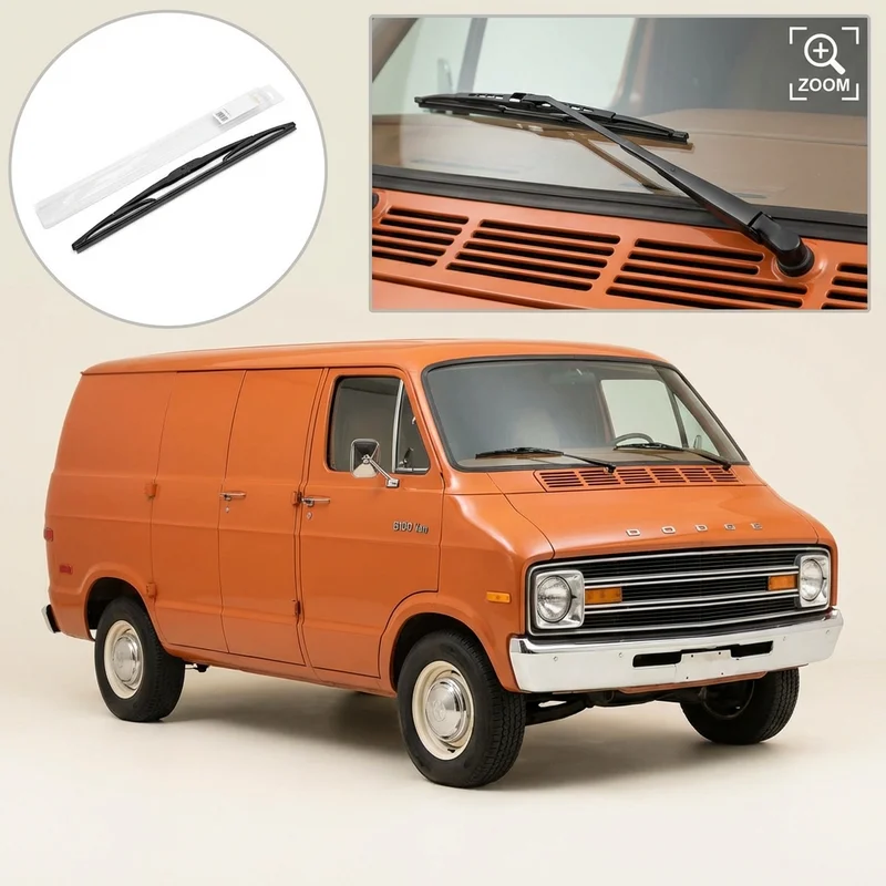 Driver Side Wiper Blade for Dodge B100 Van (1971 - 1974) - 1